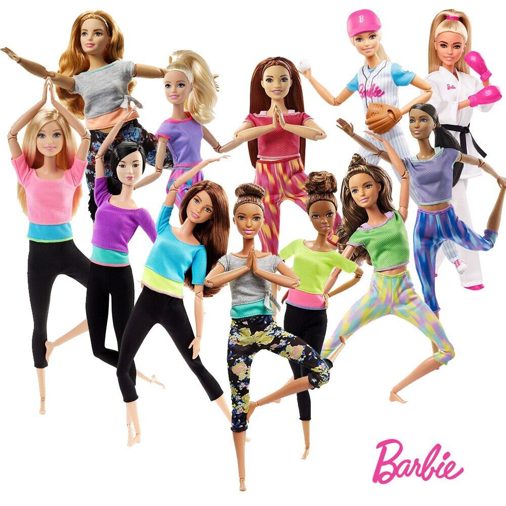 Barbie Yoga Doll Original Barbie Sports Dolls Toys Joints Made To Move