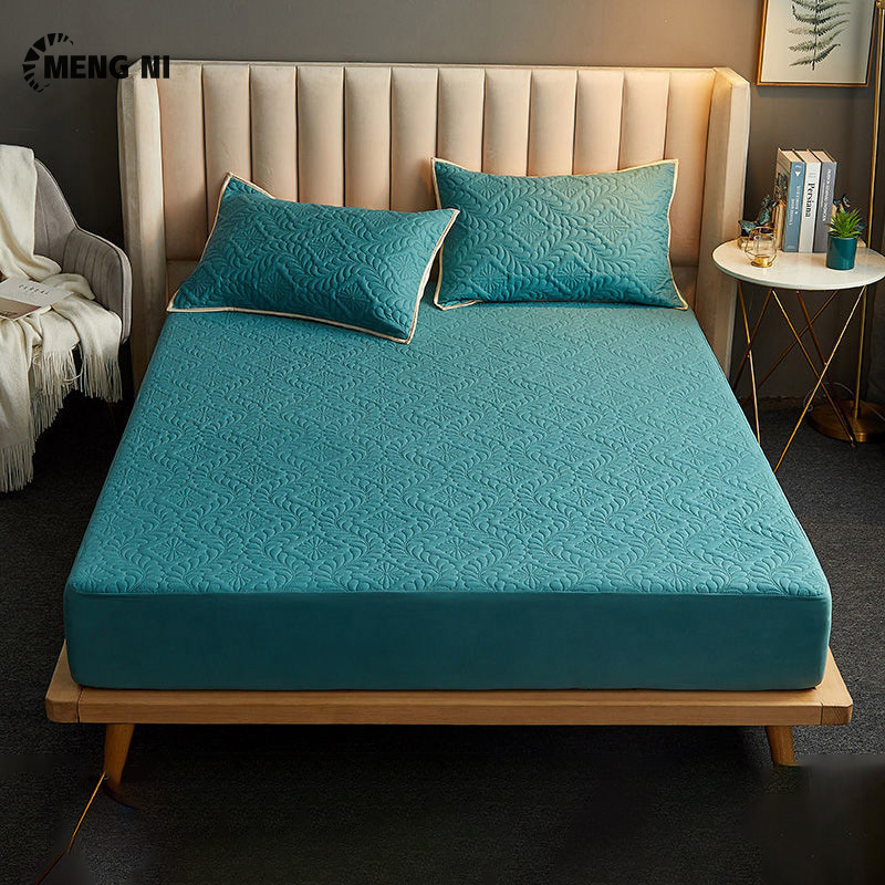 Hangdianga trải giường không thấm nước, ga trải giường, ga trải giường một mảnh bằng cotton đệm lót thoáng khí chống thấm nước, bao gồm tất cả nệm simmons