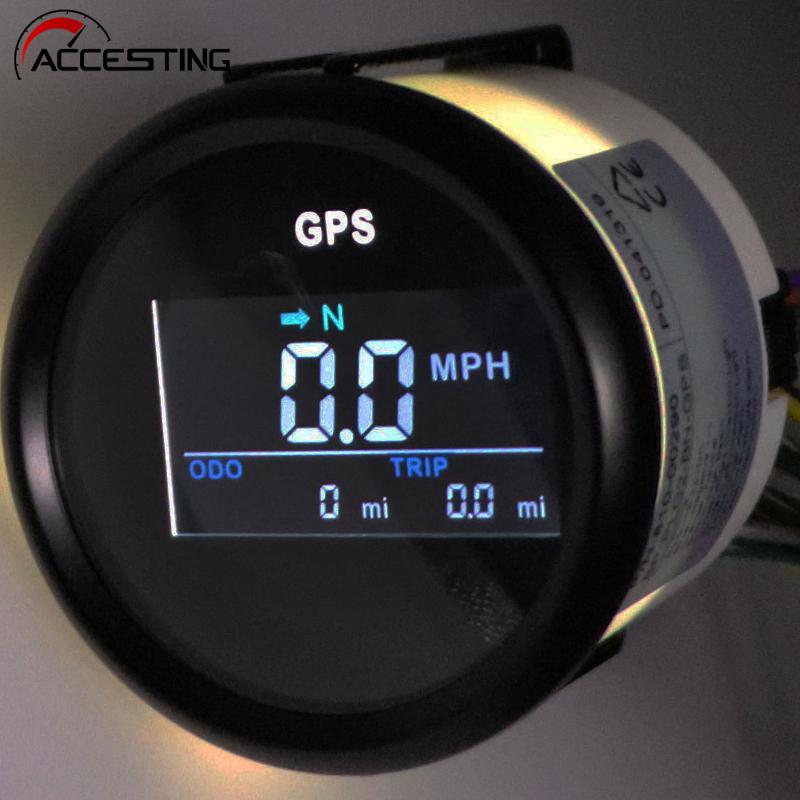 52mm 2 Inch G-P-S Speedometer Waterproof Motorcycle Speedometer Digital MPH Speedometer Adjustable For Car Marine Car Truck Boat Speedometer Odometer Strap G-P-S Antenna Anti-Fog Protection 9-32V ราคา 2,257 บาท*ส่งฟรี