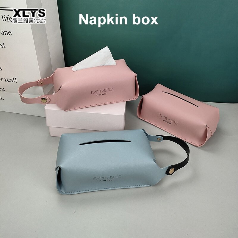 XINLANYASHE Hộp đựng khăn giấy ô tô, Hộp giấy da Pu, Hộp giấy phòng khách sạn Hộp đựng khăn giấy để bàn, Hộp đựng khăn giấy TV, Hộp đựng khăn giấy da sáng tạo sang trọng, Hộp đựng giấy vệ sinh treo tường