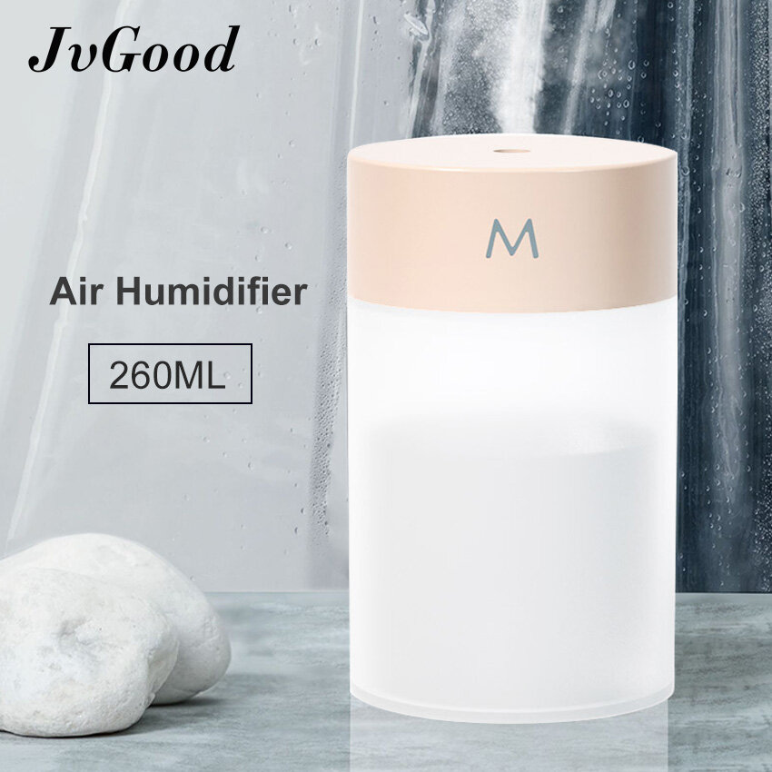 Jvgood máy tạo độ ẩm máy tạo độ ẩm không khí máy khuếch tán nano máy tạo độ ẩm siêu âm máy tạo độ ẩm sương mịn mát máy tạo độ ẩm usb với đèn led 7 màu cho gia đình văn phòng xe hơi yoga spa