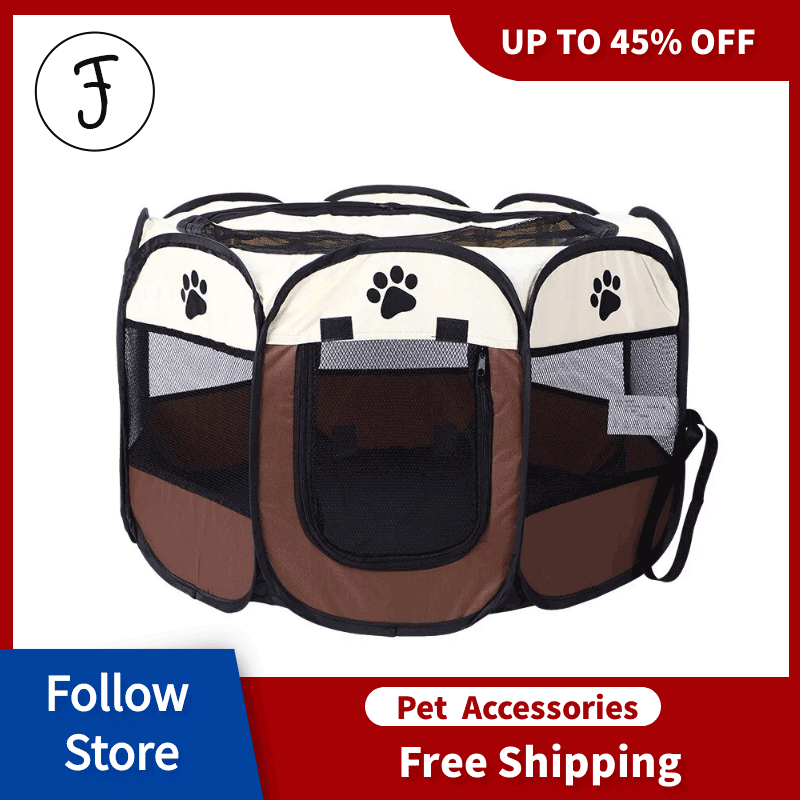  Lồng Thú Cưng Mùa Hè Mát Mẻ Lều Thú Cưng Di Động Kích Thước Lớn Chuồng Chó Gấp Gọn Lều Mèo Cũi Chó Con Cũi Chơi Dễ Dàng Vận Hành Hàng Rào Hình Bát Giác Nhà Chó Trung Bình 