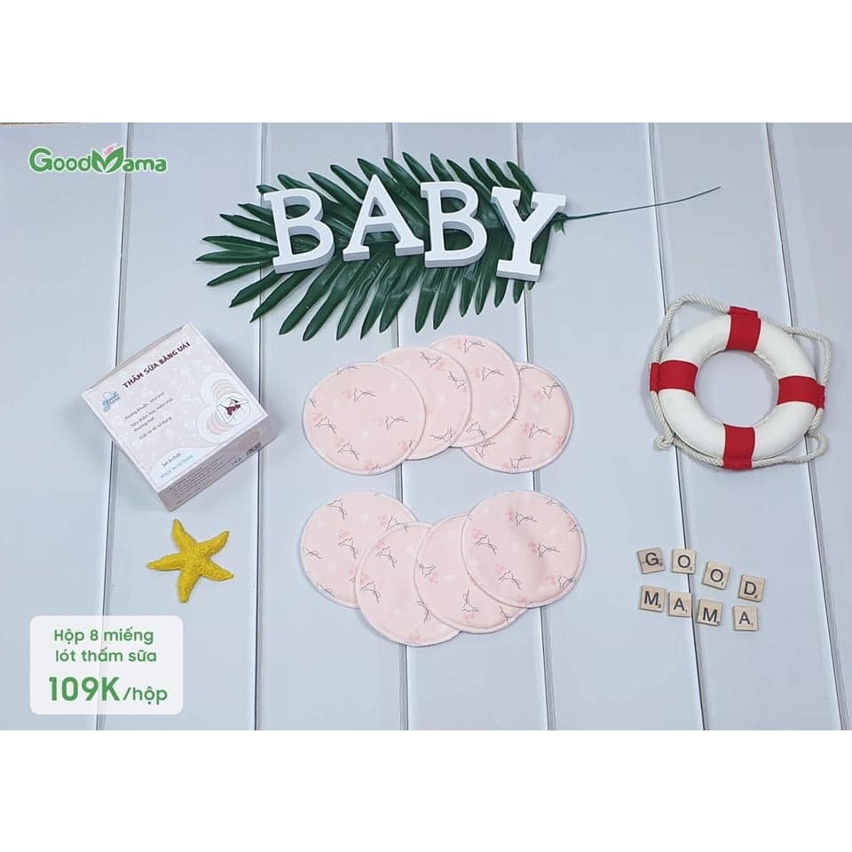 Miếng lót thấm sữa - miếng thấm sữa siêu thấm hút set 8 nhãn hiệu goodmama