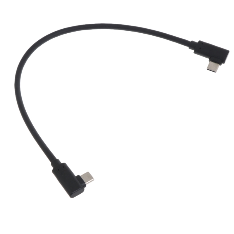 Usb c đến usb c cáp 60w 10gbps sạc cáp nhanh chóng sạc kép 90 ° góc, loại c để loại c cáp dữ liệu dây