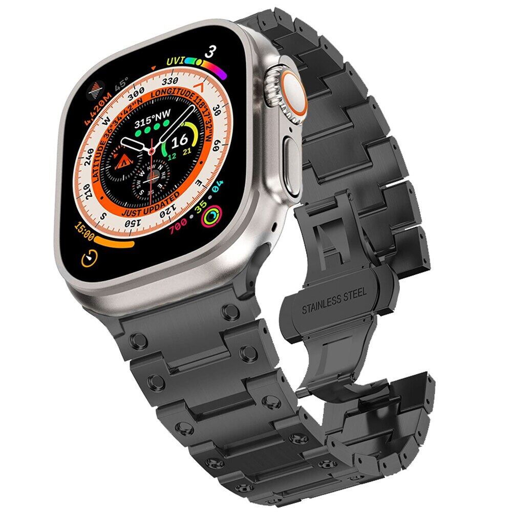 Titanium Link Bracelet for Apple Watch Band 45mm 44mm 42mm 41mm Stainless Steel Strap for Apple Watch Series 8 Ultra 49MM ราคา 823 บาท*ส่งฟรี