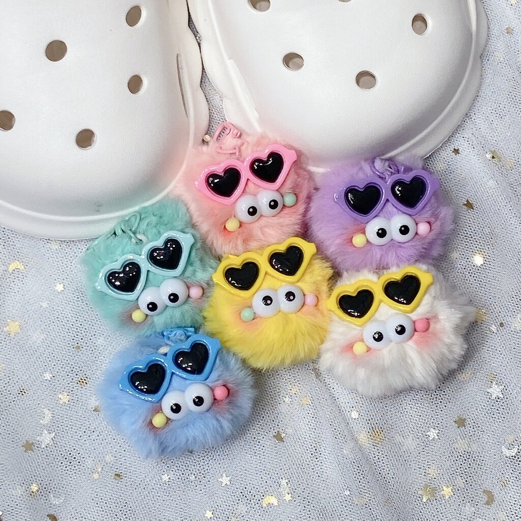 【🌈sotta Shoes Charms Plush ball Croc Jibitz shoes Pins DIY Shoe Decoration【shoes not included |croc jibbitz for women