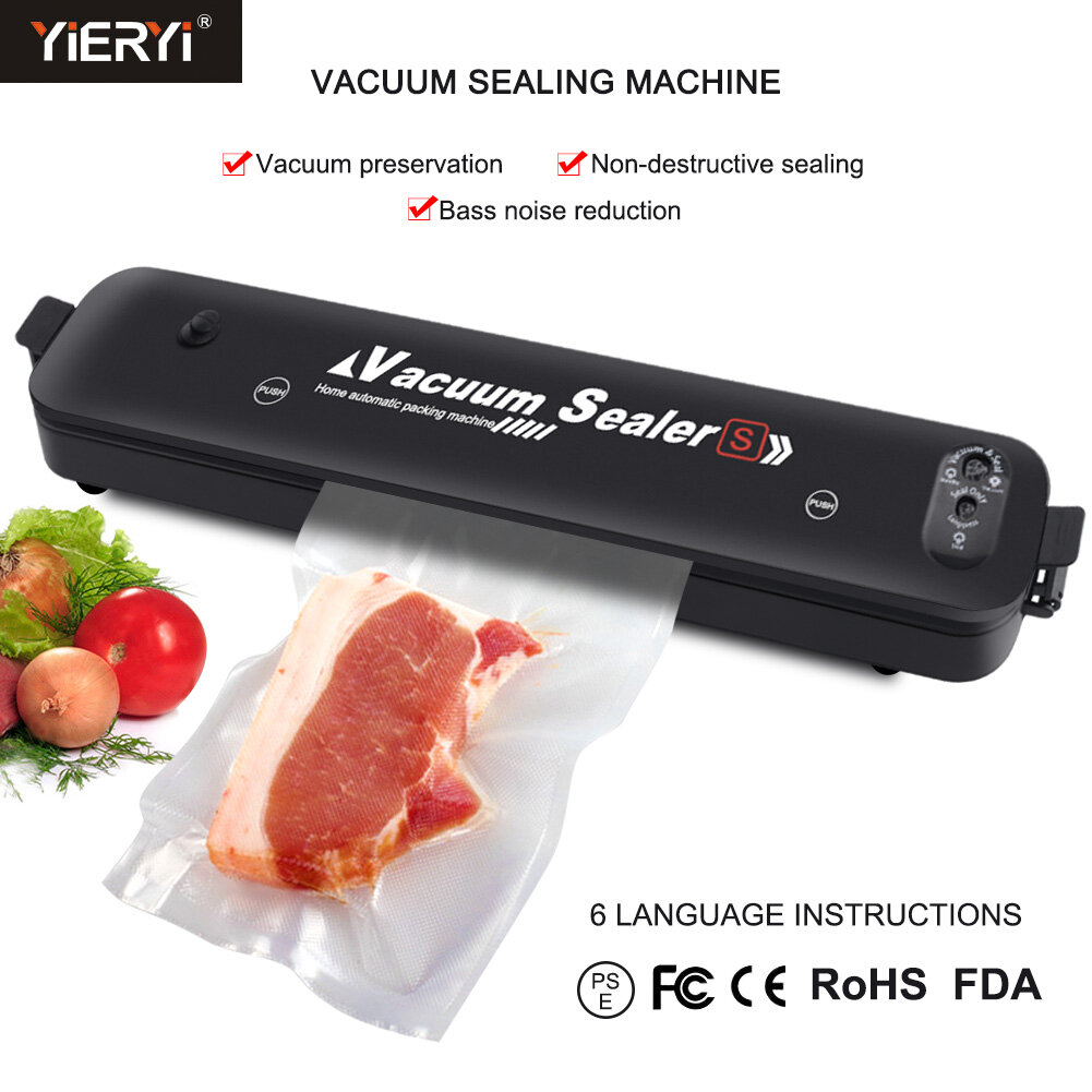 Yieryi Thức Ăn Nhỏ Máy Bọc Chân Không Nhà Bếp Máy Đóng Gói Máy Bọc Màng Máy Đóng Gói Hút Chân Không (Phích Cắm Chuẩn Anh Quốc)