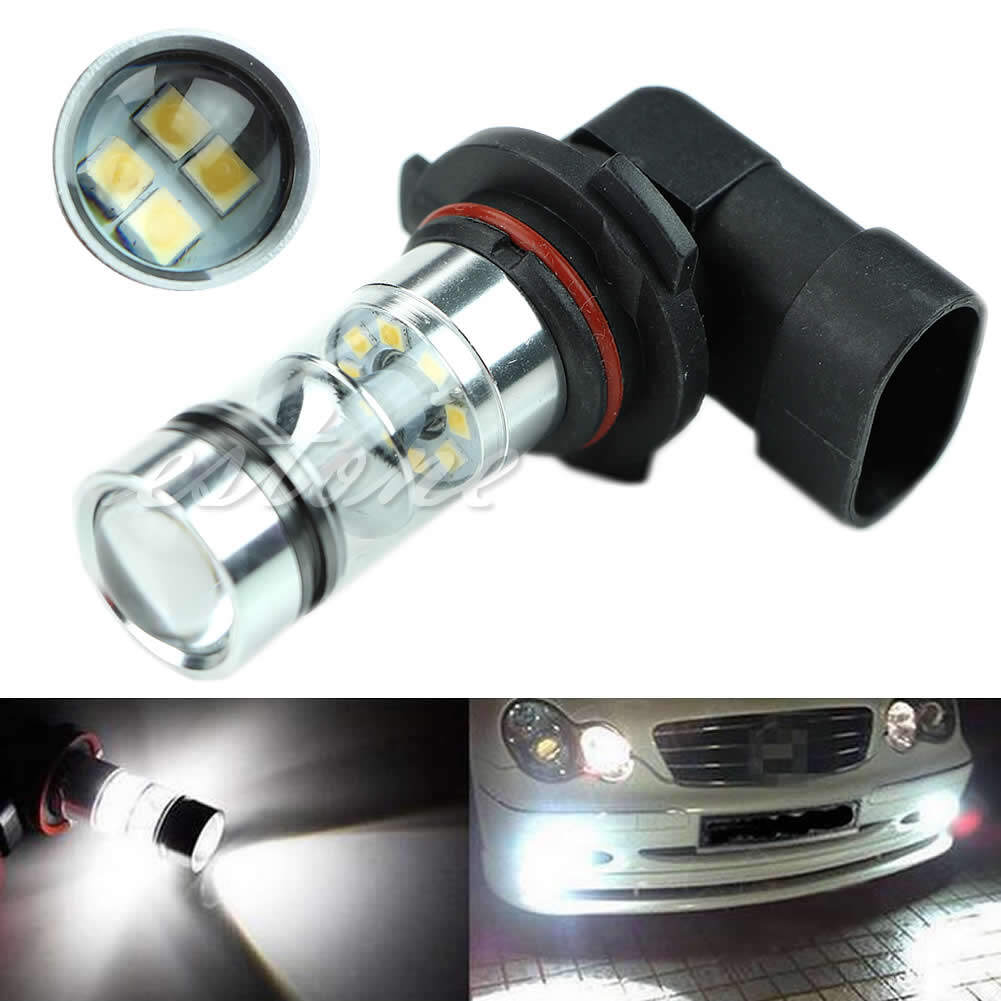 Máy Chiếu LED 9005 HB3 6000K 100W, Bóng Đèn Lái Xe Sương Mù HID Trắng, Mới