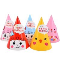 Mũ đội chóp sinh nhật qb039 nón sinh nhật ngộ nghĩnh cho bé