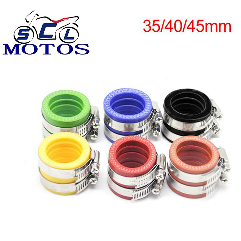 SCL MOTOS 35 Mét/40 Mét/45 Mét Cho 21-42 Mét OKO KEIHIN KOSO PWK Xe Máy Pit Dirt Bike Giao Diện Bộ Chế Hòa Khí Cao Su/Silica Adapter Đầu Vào Ống Thông Hơi