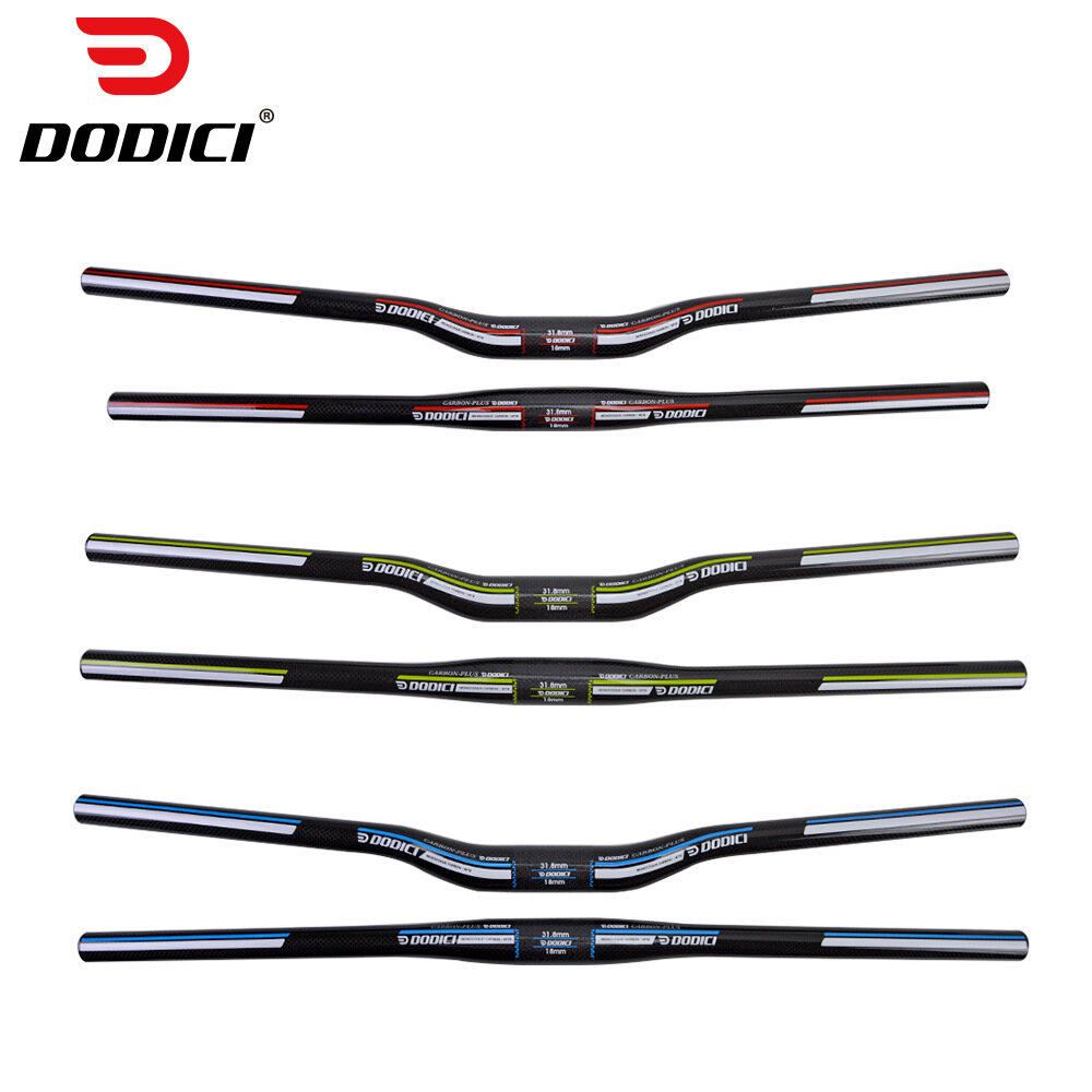 Dodici ghi đông phẳng xe đạp leo núi hoàn toàn bằng sợi carbon siêu nhẹ/ghi đông nuốt ghi đông xe đạp leo núi đường trường sáng 3k ghi đông ngang ghi đông thẳng dài 31.8mm 600-760mm