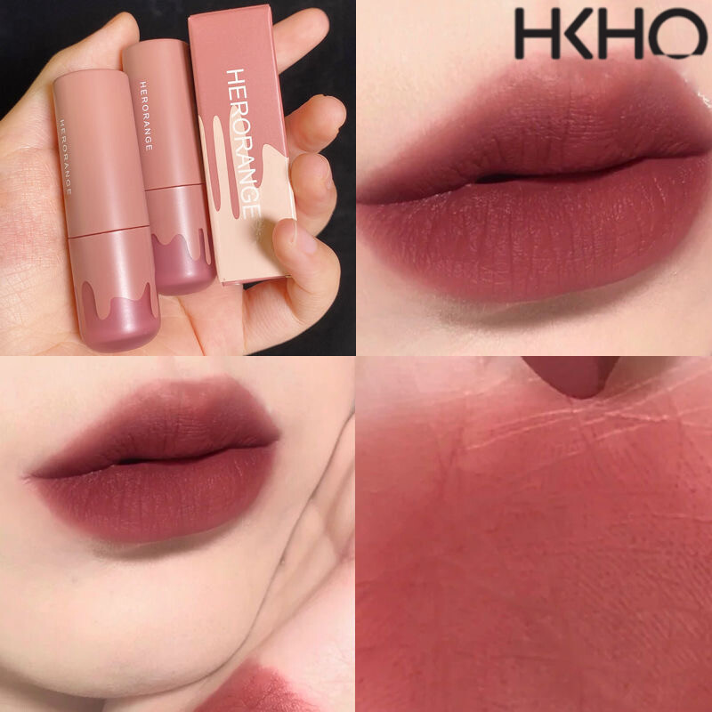 Hkho son thỏi hình hoa nhỏ son môi mềm mịn son lì trang điểm học sinh nữ