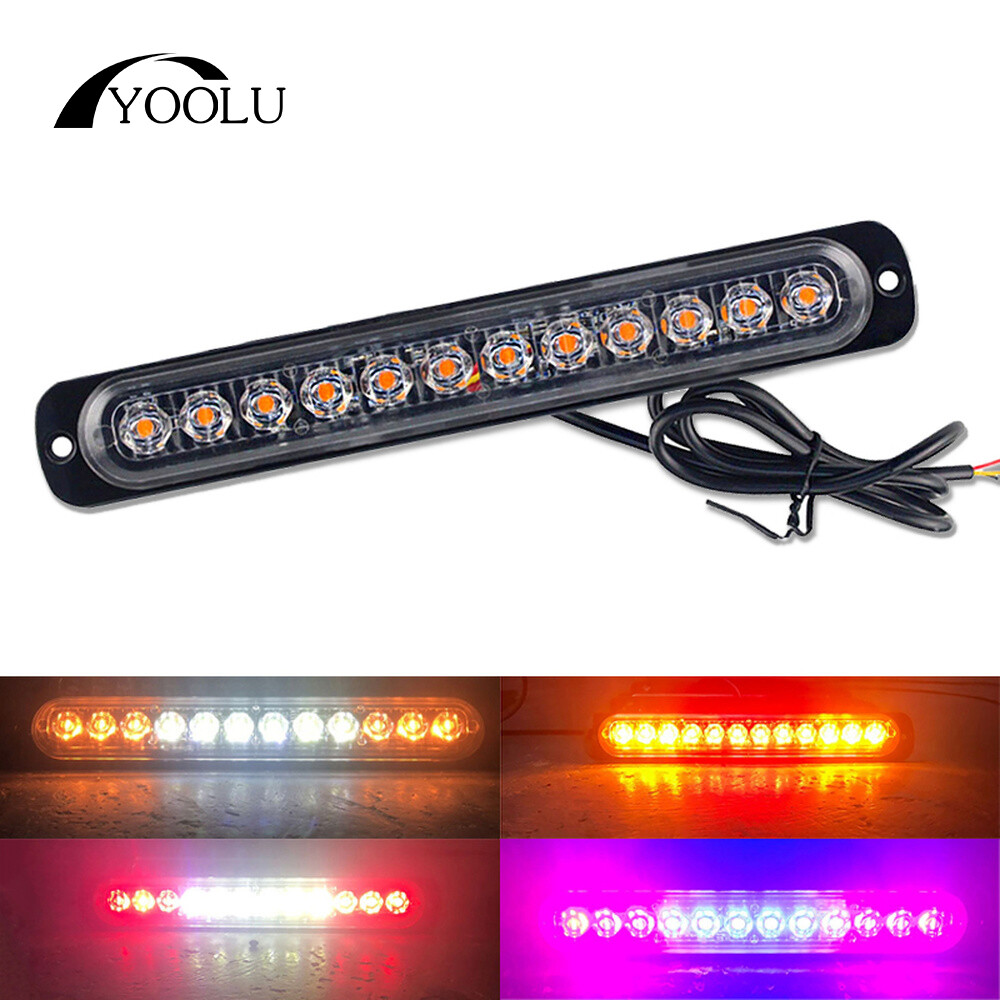 1 chiếc đèn tín hiệu đèn nháy led gắn thanh cảnh báo đèn nháy gắn lưới tản nhiệt xe tải đèn tín hiệu đèn khẩn cấp 12v 24v