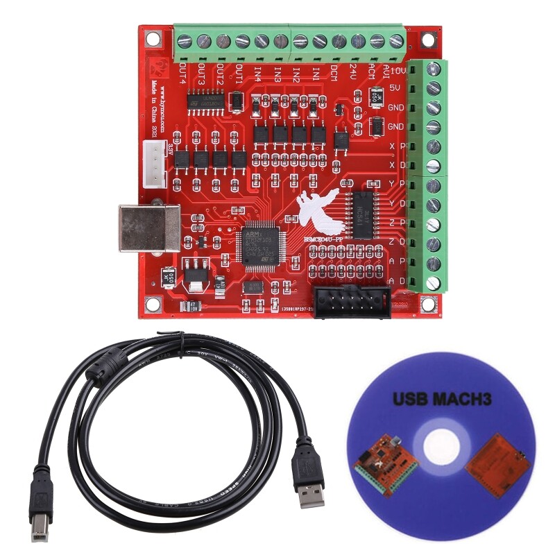 Mạch điều khiển chuyển động động cơ bước mach3 4 trục mạch đột phá giao diện usb bảng điều khiển cnc cho động cơ bước