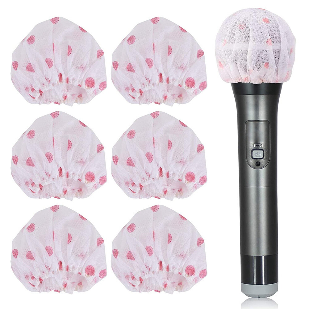 Miếng Vải Không Dệt Thay Thế KTV Tấm Chắn Vệ Sinh Khử Mùi Micro Tấm Chắn Gió Nắp Mic Bộ Lọc Bật