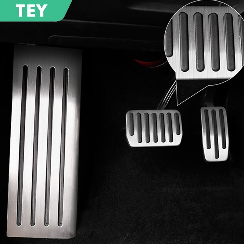 Tấm Lót Bàn Đạp Cho Tesla Model3 2022 Phụ Kiện Model 3 Y 2021 Tấm Lót Phanh Chân Ga Tự Động Bằng Kim Loại Tesla Model Three Modely