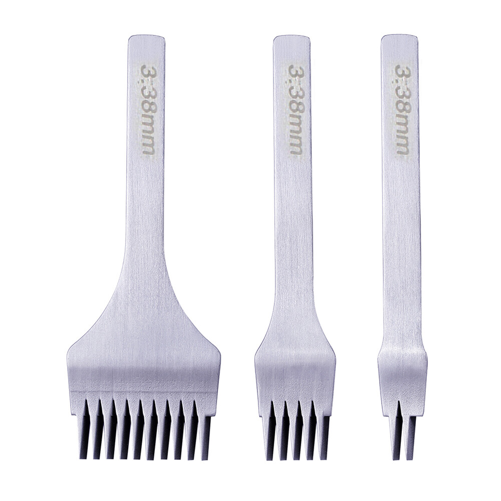 Đục lỗ khâu viền bằng thép màu trắng dụng cụ cắt bánh răng dẹt xiên