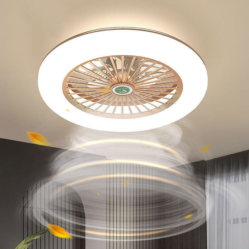 [The most high quality!] xiaomimijia ready to delivery! Fan room modern minimalist bedroom lamp ceiling fan lamp personality restaurant Nordic lamp fan invisible the integrated