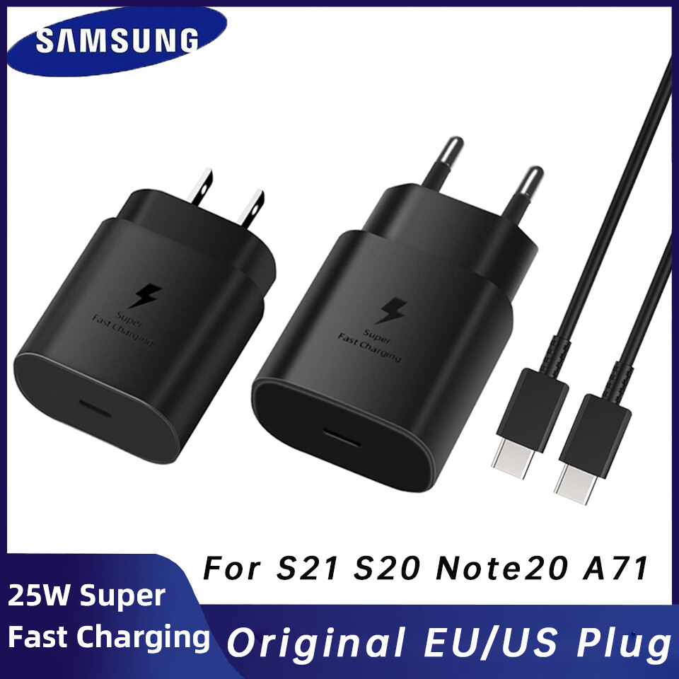 Dành Cho Samsung Sạc S21 S20 5G 25W, Surper Sạc Nhanh Loại C PD PPS Sạc Nhanh EU Dành Cho Galaxy Note 20 Ultra 10