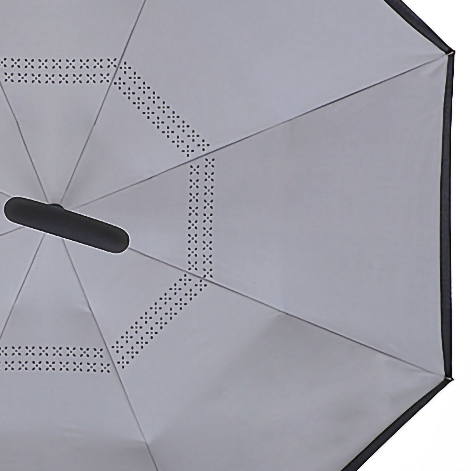 Double Reverse Umbrella Fiber Waterproof Light Weight Inverted Umbrella with C Shaped Handle
