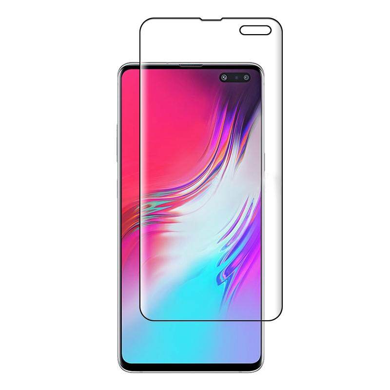 Dành Cho Galaxy S10 5G 0.3 Mm 9H Độ Cứng Bề Mặt 3D Cạnh Cong Keo Cong Full Màn Hình Kính Cường Lực bộ Phim, vân Tay Mở Khóa Được Hỗ Trợ (Đen)