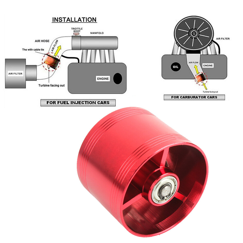 Generic Auto Turbocharger Car Air Intake Turbine Refit Turbo Oil Saver