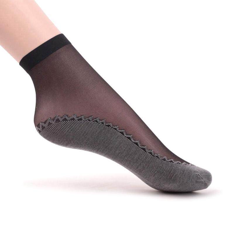 ผู้หญิงถุงเท้าข้อเท้า Ultra-บางผ้าไหมสั้นถุงน่องไหม