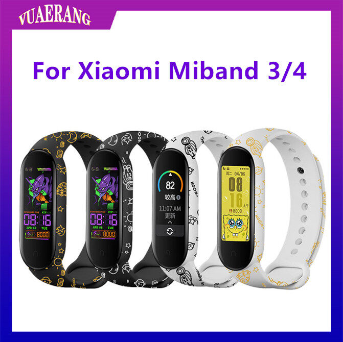 VUAERANGเหมาะสำหรับXiaomi 3/4สมาร์ทสร้อยข้อมือสายรัดข้อมือลายน้ำTPUอวกาศนักบินอวกาศพิมพ์ใหม่ซิลิโคนสมาร์ทอุปกรณ์เสริม