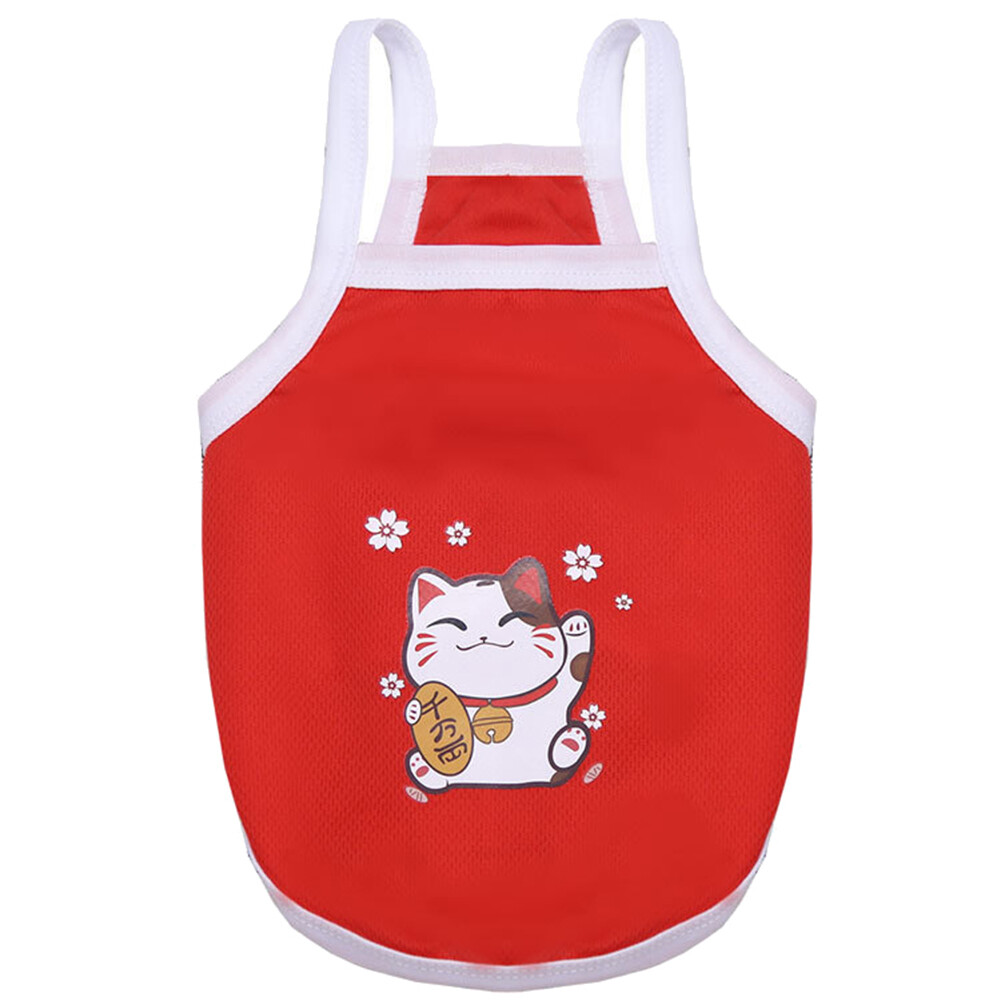 Westcoolpet Áo Ba Lỗ In Hình Khủng Long Quả Bơ Không Tay Cho Chó Con Dễ Thương Áo Hai Dây Quần Áo Thú Cưng