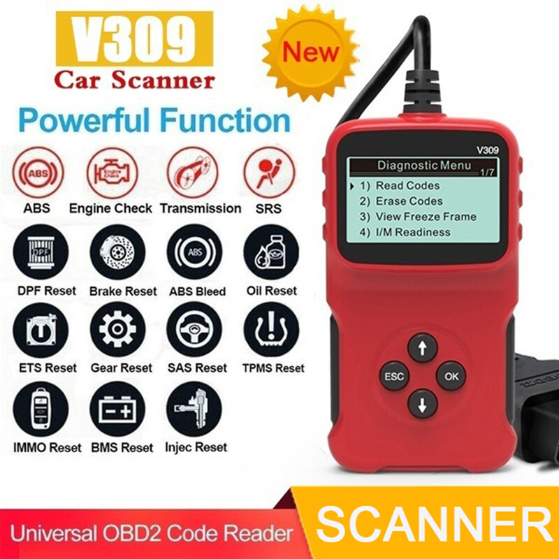 Đầu Đọc Mã Lỗi Xe Hơi V309 Công Cụ Kiểm Tra Máy Quét Chẩn Đoán OBD2 Phụ Kiện Xe Hơi