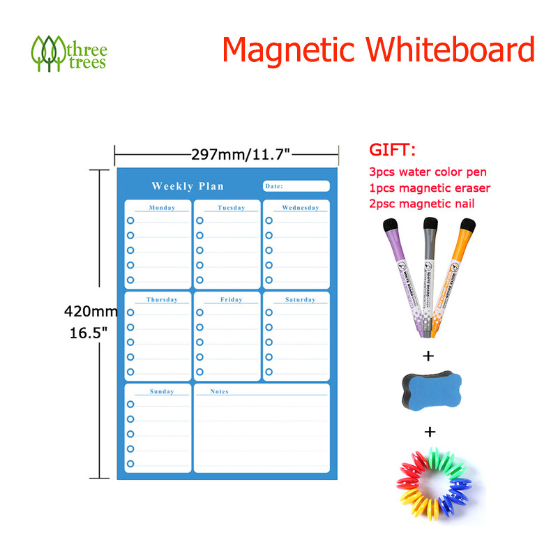 Cây Ba Kế Hoạch Hàng Tháng Từ Tính Kích Thước A3 Bảng Trắng Xóa Lịch Khô Bảng Ghi Chú Gia Đình Văn P
