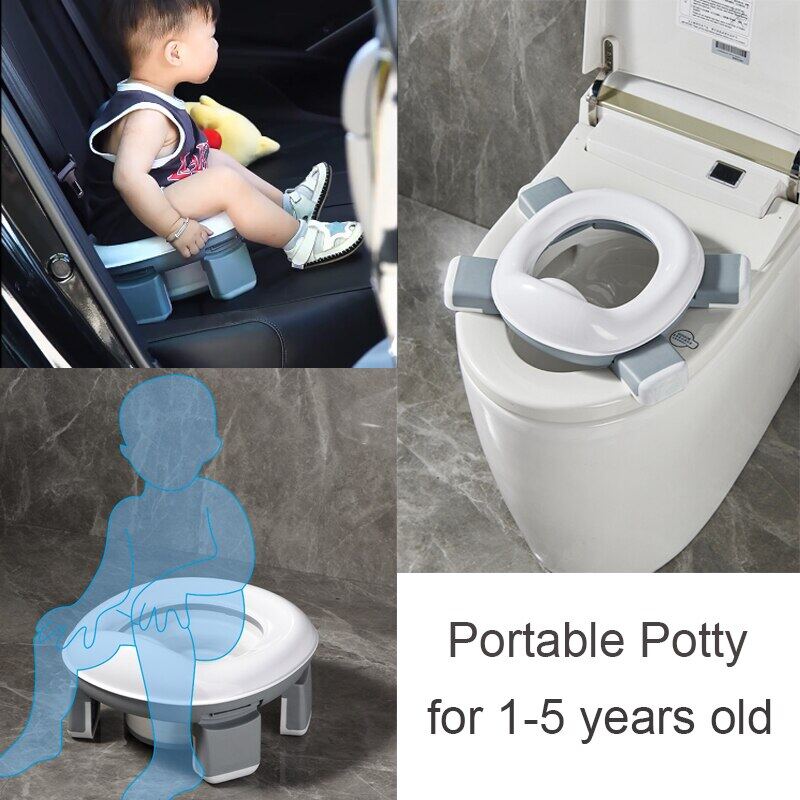 Ghế Bô tập cho bé đi vệ sinh có thể gập lại nơi để tiểu cho trẻ em đi du