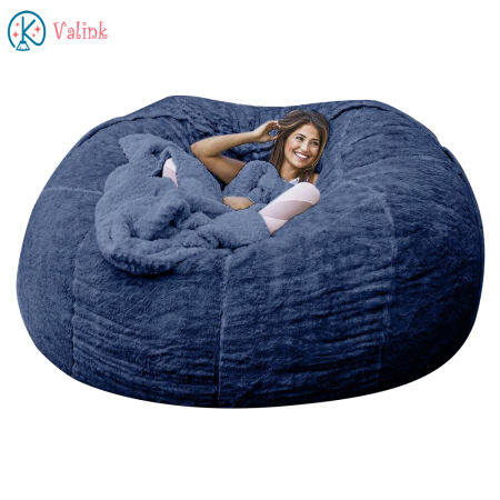 Valink Faux Fur Lazy Susan Bean Bag Sofa