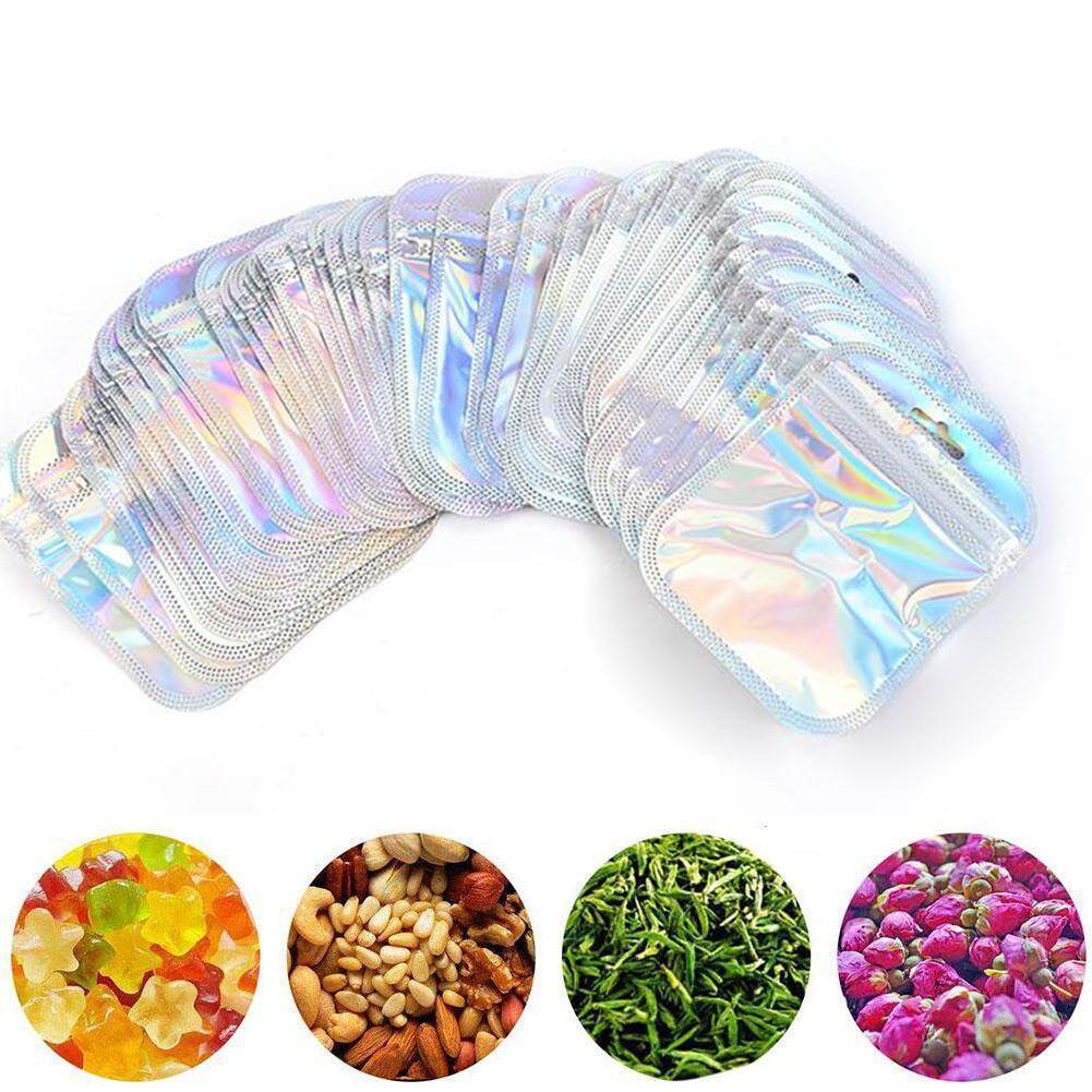 Sealer Bags Small Item Storage Bag 50PCS Small Pouch Packaging Gift Bag Candy Bags Sample Cookie Soap U0K3