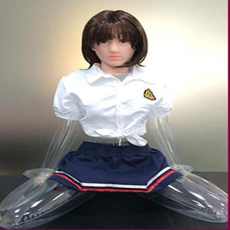 Manocanh nữ bơm hơi trong suốt 65cm cho nam, manocanh bơm hơi cho quần áo, phần thân trên, c979