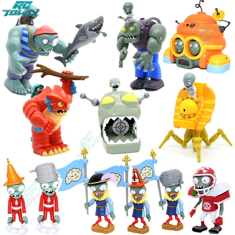 2023new! Zombie khổng lồ mới thực vật VS Zombie trẻ em phụ kiện đồ chơi mô hình động Zombie lớn