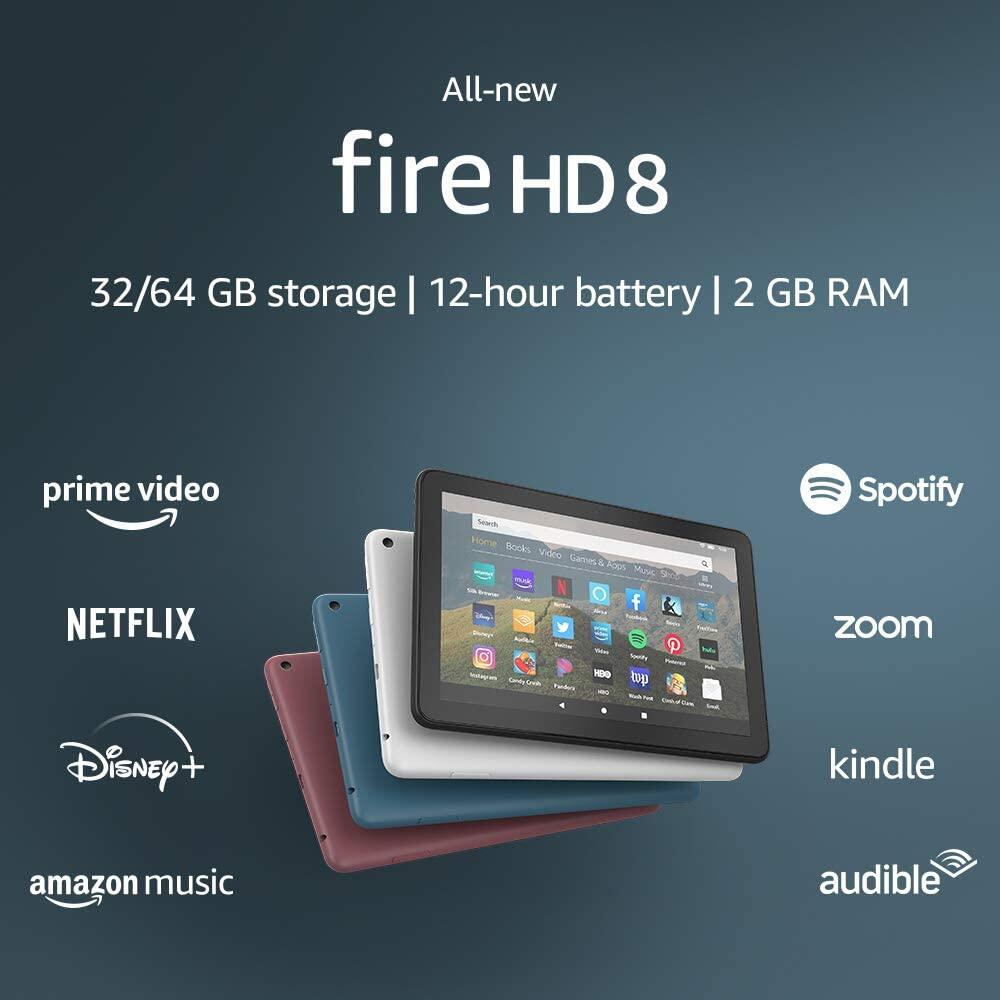 Amazon All-new Fire HD 8 tablet, 8  HD display 2020 Version - [32GB]