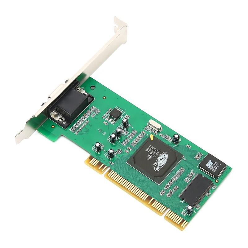 Card màn hình pci vga ati rage xl 8mb 32bit card máy kéo đa màn hình card màn hình pci card sdram vga cho máy tính để bàn