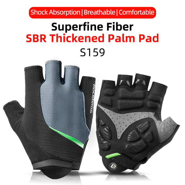 ROCKBROS Tất Đi Xe Đạp Ngón Tay Găng Tay Găng Tay Nam Nữ Chống Trượt Thoáng Khí Đệm Gel Găng Tay Xe Máy Găng Tay Xe Đạp
