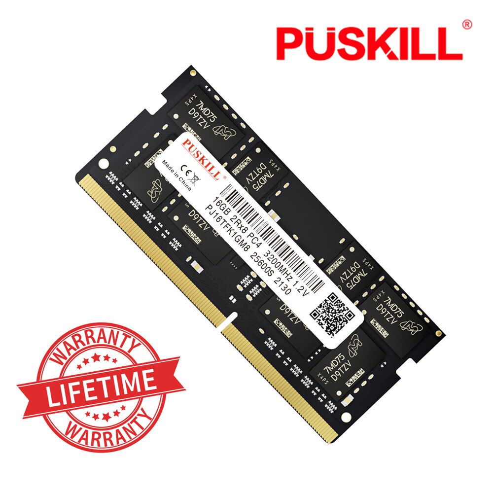 PUSKILL Memoria Ram Notebook DDR4 DDR3L 16GB 8GB 4GB 32GB 3200 2666 2400