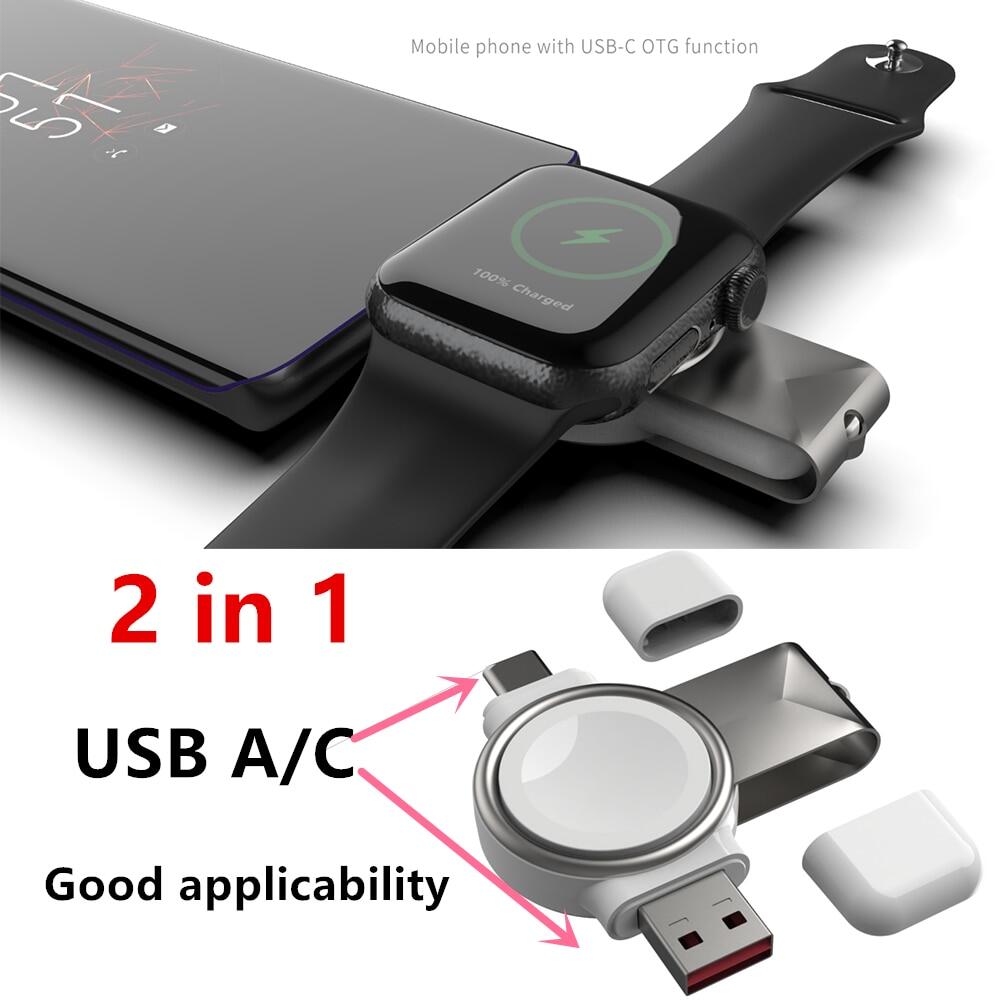 Usb c sạc không dây di động cho iwatch 8 7 6 se 5 4 sạc trạm dock cáp usb cho thích hợp cho apple watch dòng 7 6 5 4 3 loại c