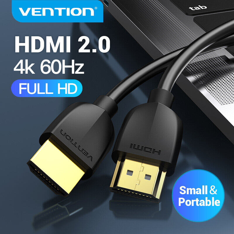 Vention HDMI Cable Slim HDMI to HDMI 2.0 HDR 4K 60Hz High Speed HDMI Cable  for Splitter Extender 1080P Cable for PS4 HDTV Projector 0.5m 1m 3m 5m Cable  HDMI HDMI Cable