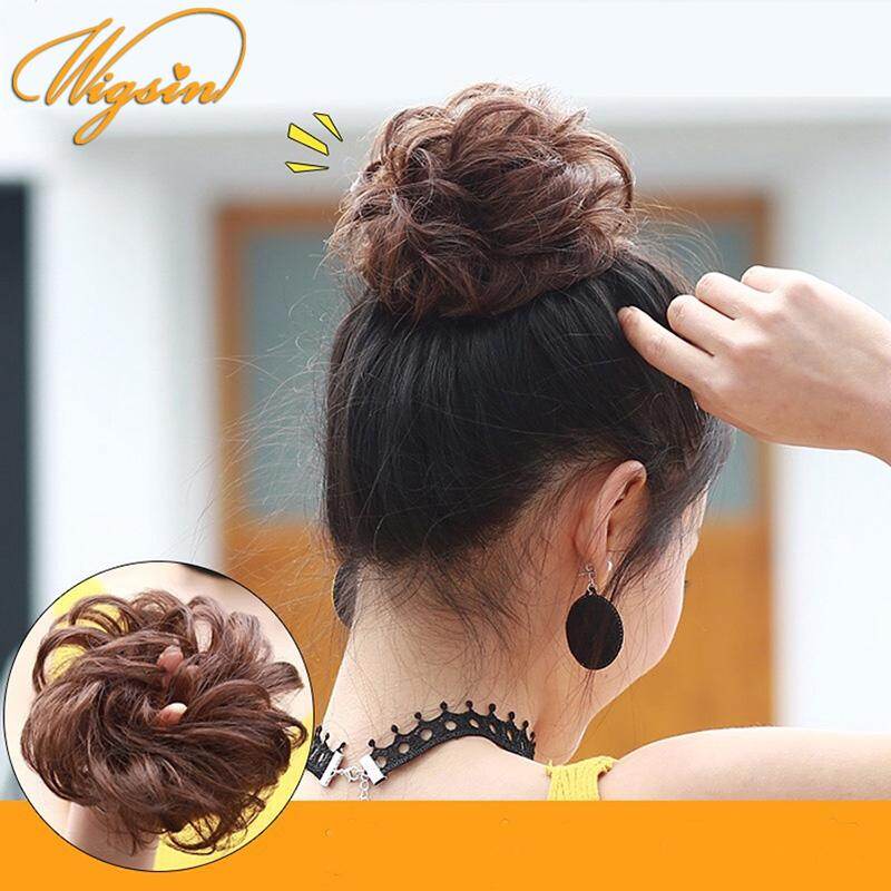 Búi Tóc Giả Cho Nữ Búi Tóc Rối Bằng Sợi Tổng Hợp Búi Tóc Đuôi Ngựa Ngắn Chịu Nhiệt, Phần Mở Rộng Tóc