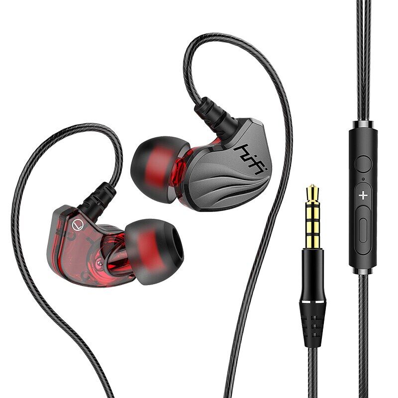 Tai nghe có dây type-c 3.5mm tai nghe chạy bộ thể thao tai nghe âm trầm vòm 6d tai nghe mp3 thể dục