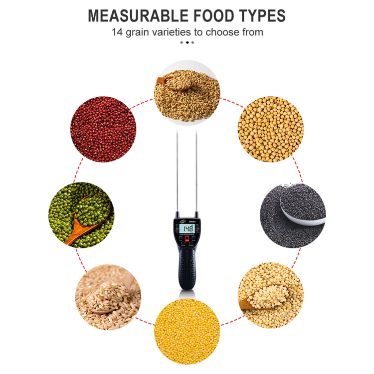 BENETECH GM650 Grain Moisture Meter, Battery Not Included - 4