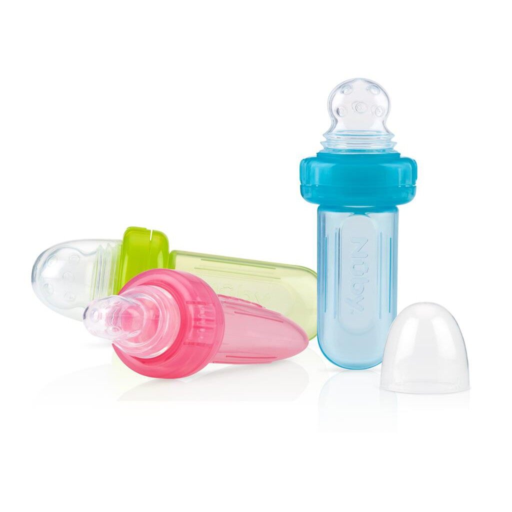 Bình nhai chống hóc Nuby silicon