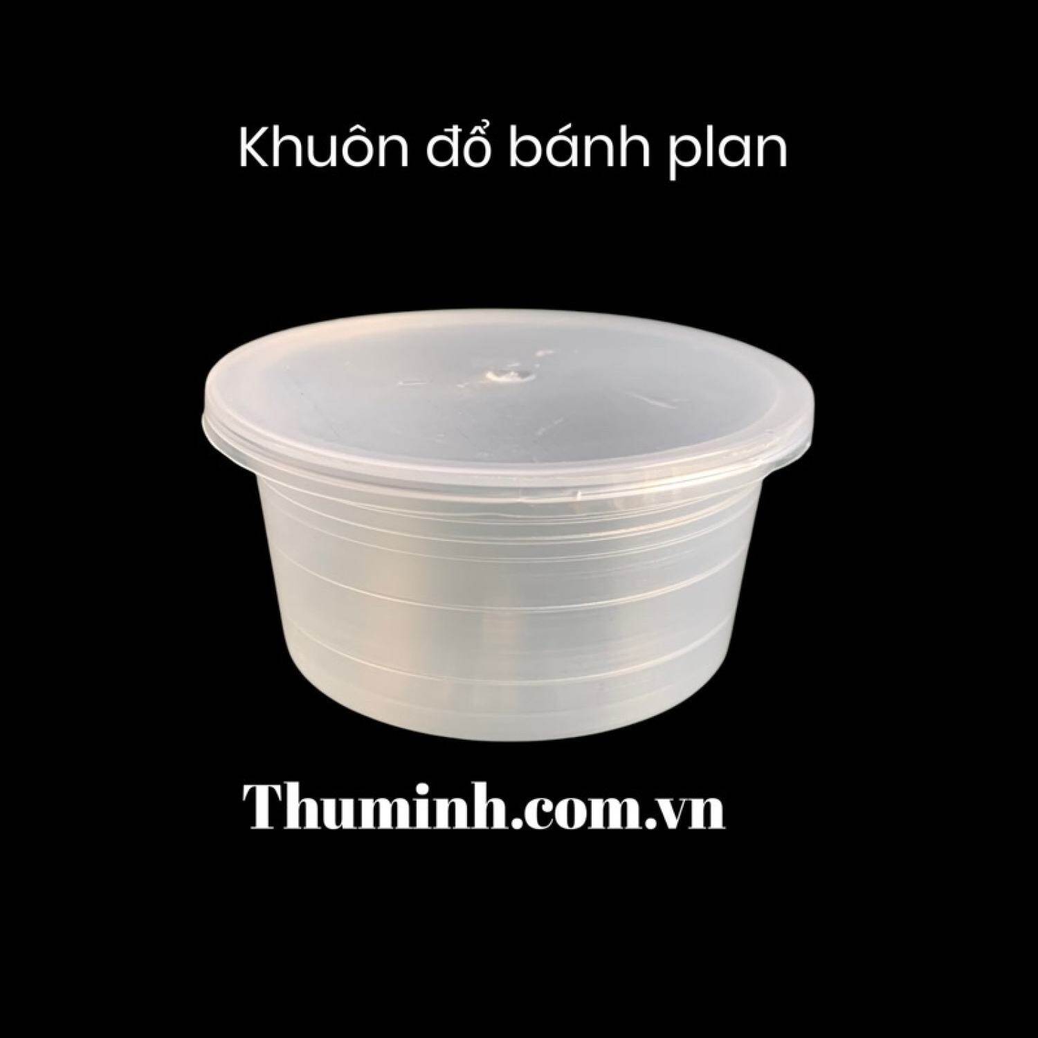 Lốc 50 khuôn nhựa đổ bánh plan kèm nắp