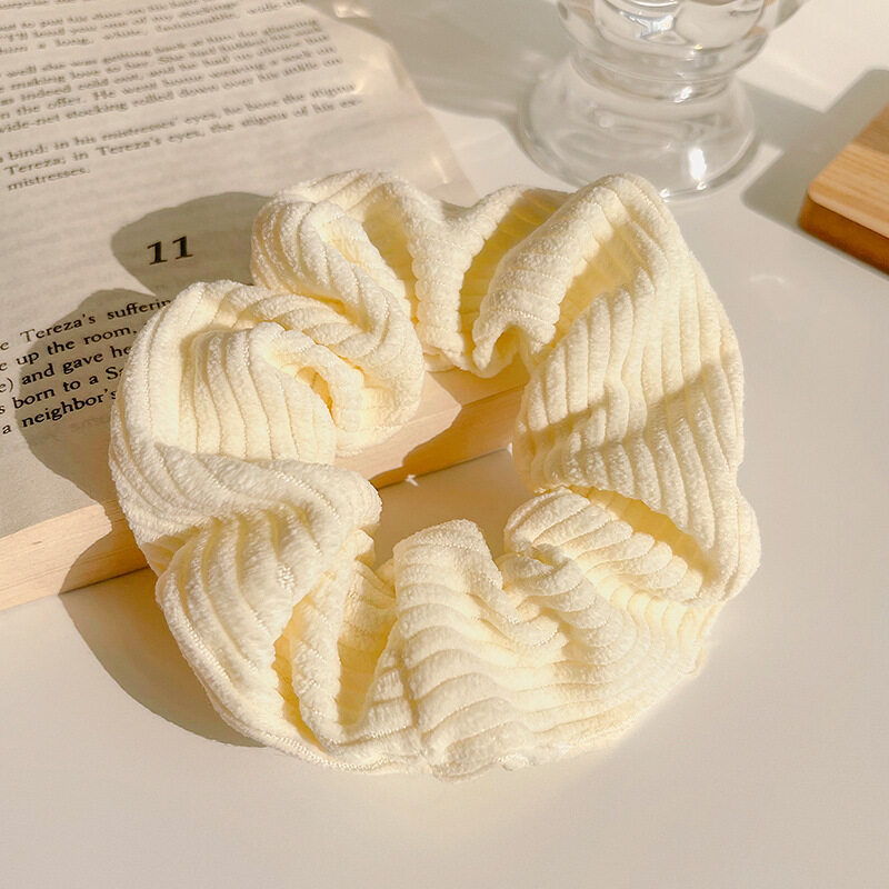 Dây Buộc Tóc Nữ Thời Trang Phong Cách Hàn Quốc Đơn Giản Thanh Lịch Dây Buộc Tóc Ruột To Vải Nhung Kẻ