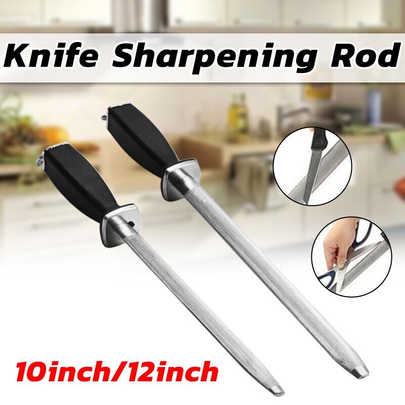 Thanh mài thép mài dao 12 ''thanh Mài Kim Cương đầu bếp chuyên nghiệp hình bầu dục cho dao dao nhà bếp và thép không gỉ
