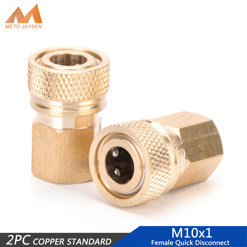 2 cái/bộ m10x1 chủ đề nữ ngắt kết nối nhanh chóng PCP bơm khí nén 8mm không khí bơm lại Coupler ổ cắm đồng phụ kiện